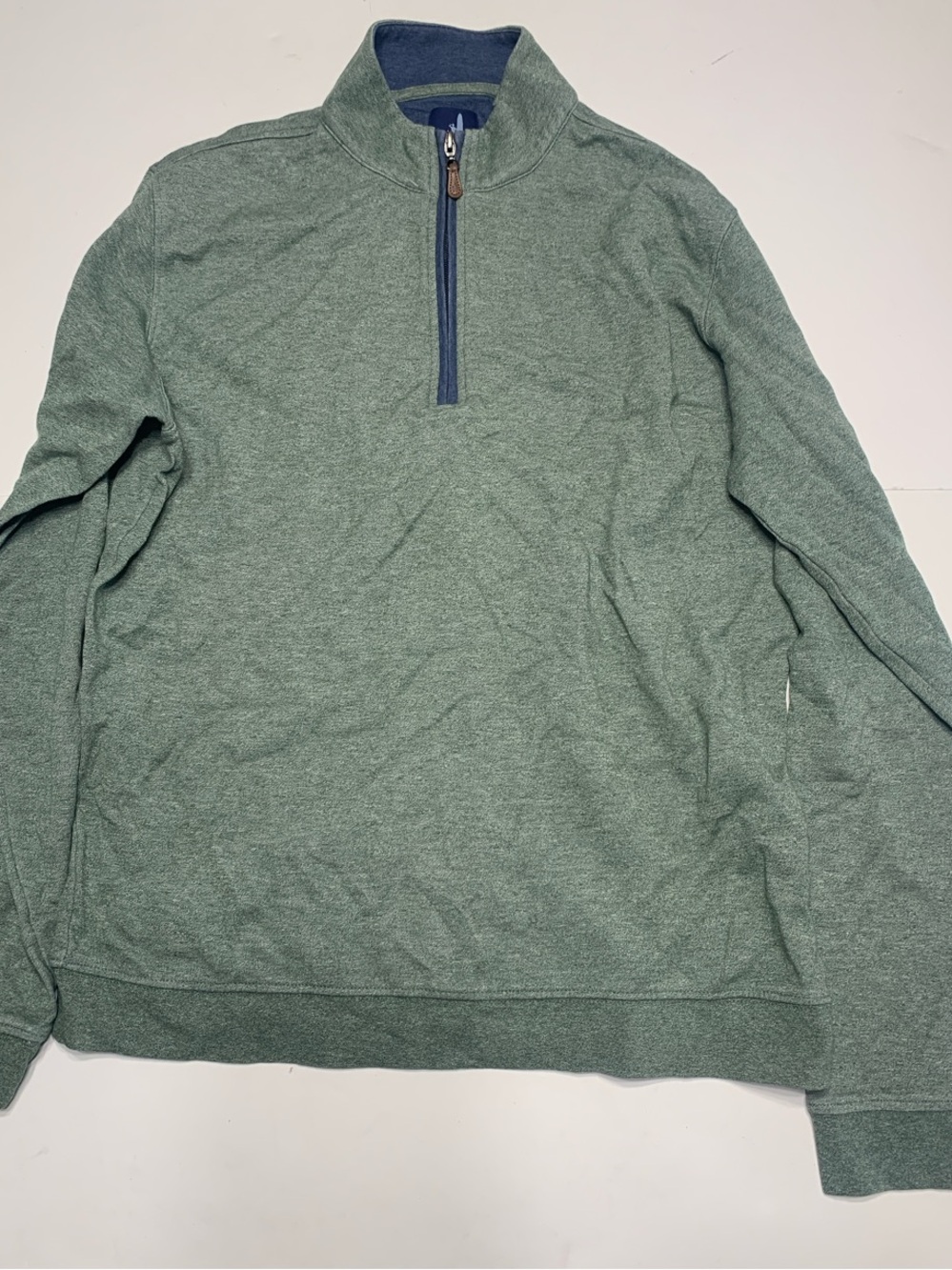johnnie-O Men's Sage Green Half-Zip Pullover Sweater